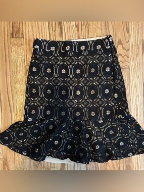 Ann Taylor Lace floral Skirt Size 2